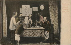 Hongkong Chinese Gambler Playing (Fan Tao?) Postcard