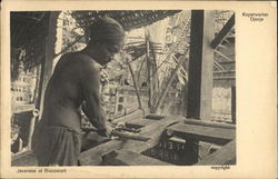 Javanese at Brasswork Indonesia Southeast Asia Postcard Postcard