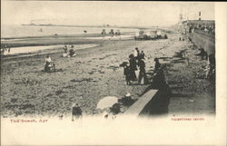 The Beach Ayr, Scotland Postcard Postcard