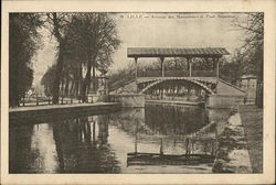 Avenue des Maronniers et Pont Napoleon Lille, France Postcard Postcard