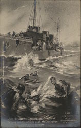 Zum deutschen Seesieg am Skagerrak Postcard