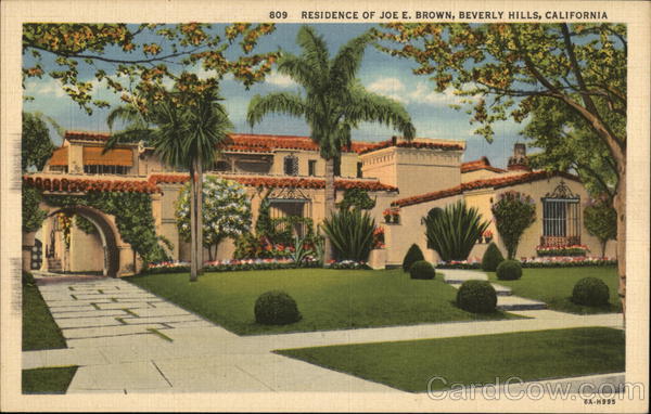 Residence of Joe E. Brown Beverly Hills California