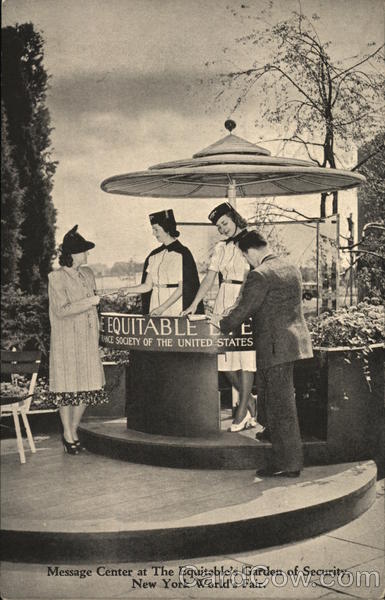 Message Center at The Equitable's Garden of Security, New York World's Fair