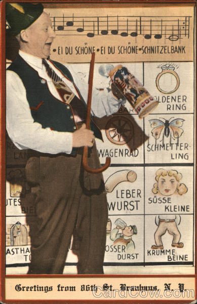 Greetings from 86th St. Brauhas New York City