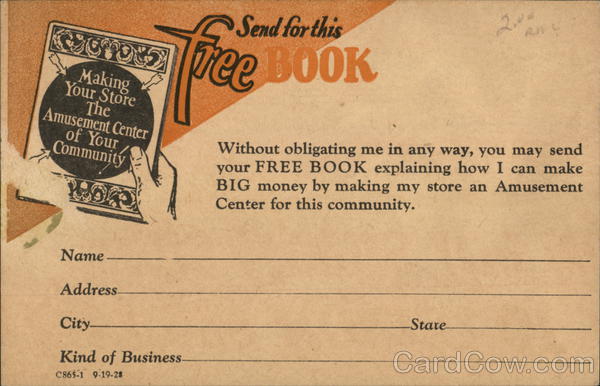 Mills Novelty Company Chicago Illinois Advertising