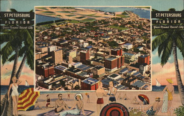 View of City and Beach St. Petersburg Florida