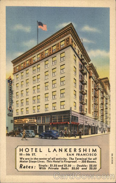 Hotel Lankershim San Francisco California