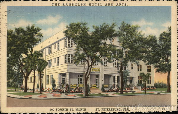 The Randolph Hotel and Apts. 200 Fourth St. North St. Petersburg Florida