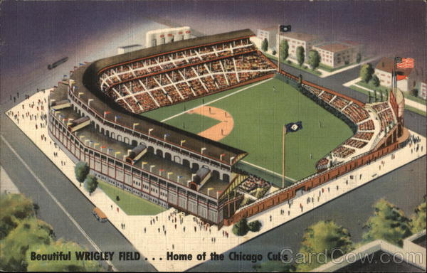 Beautiful Wrigley Field - Home of the Chicago Cubs Illinois