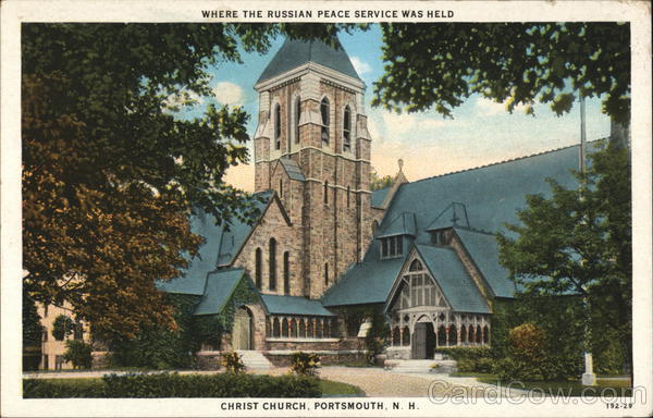 Where the Russian Peace Service Was Held - Christ Church Portsmouth New Hampshire