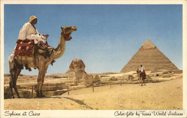 Sphinx and Pyramid Cairo Egypt Africa