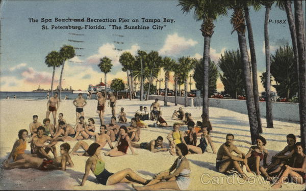 Spa Beach and Recreation Pier, Tampa Bay St. Petersburg Florida