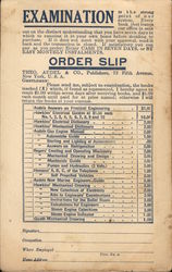 Theodore Audel and Co. Book Order Form Postcard