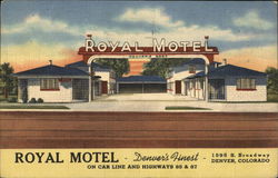 Royal Motel Denver, CO Postcard Postcard Postcard