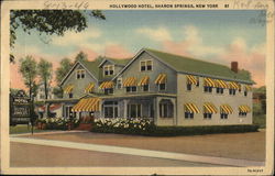 Hollywood Hotel Sharon Springs, NY Postcard Postcard Postcard