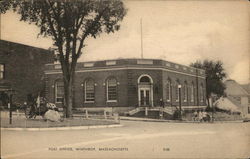 Post Office Winthrop, MA Postcard Postcard Postcard