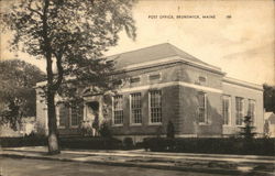 Post Office Brunswick, ME Postcard Postcard Postcard