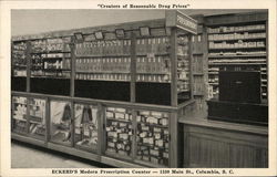 Eckerd's Modern Prescription Counter - "Creators of Reasonable Drug Prices" Columbia, SC Postcard Postcard Postcard