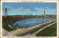 Panoramic View of Cannon Mills Kannapolis, NC Postcard Postcard Postcard
