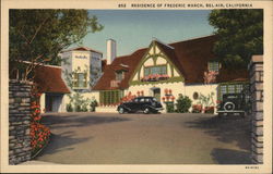 Residence of Frederic March Postcard