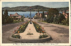 Lake Mohawk Reservation - Winona Parkway, Entrance Postcard