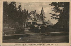 Merriam Home for Retired Ministers Newton, NJ Postcard Postcard Postcard