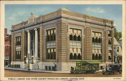 Public Library and Stark County Traveling Library Canton, OH Postcard Postcard Postcard