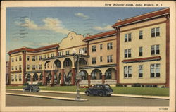 New Atlantic Motel Long Branch, NJ Postcard Postcard Postcard