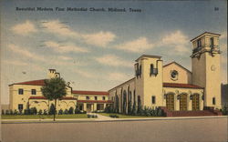 Beautiful Modern First Methodist Church Postcard
