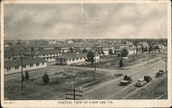 Partial View of Camp Lee, VA Postcard