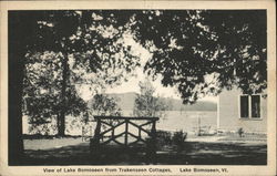 View of Lake Bomoseen from Trakenseen Cottages Postcard