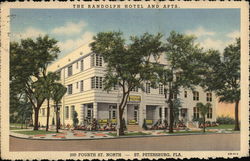 The Randolph Hotel and Apts. 200 Fourth St. North Postcard