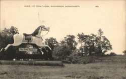 Horse, Toy Town Tavern Winchendon, MA Postcard Postcard Postcard