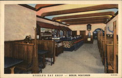 Steele's Eat Shop - "Good Food is Good Health" Berlin, WI Postcard Postcard Postcard