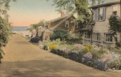 Oar-Weed Lane and Oldest House Ogunquit, ME Postcard Postcard Postcard