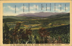 The Presidential Range From Mt. Agassiz White Mountains, NH Postcard Postcard Postcard