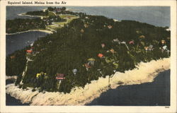Squirrel Island, Maine, From the Air Postcard Postcard 