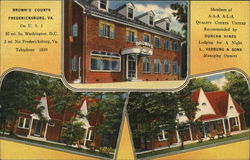 Brown's Courts and Grill Postcard