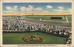 The Judge's Stand at Narragansett Race Track Postcard