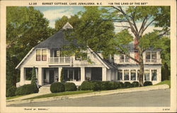 Sunset Cottage "In The Land of the Sky" Postcard