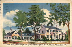 Old Club Teahouse Alexandria, VA Postcard Postcard Postcard