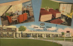 Stone Lodge Motel Harrisburg, PA Postcard Postcard Postcard