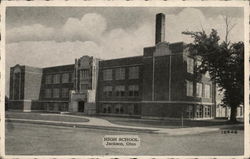 High School Jackson, OH Postcard Postcard Postcard