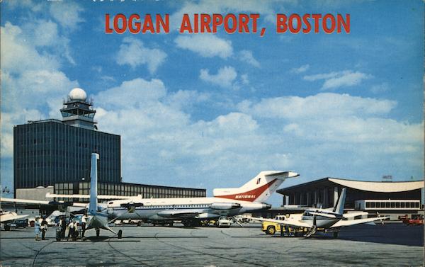 Logan Airport Boston, MA Postcard