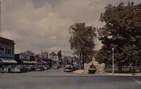 Shopping District Newton Centre Massachusetts