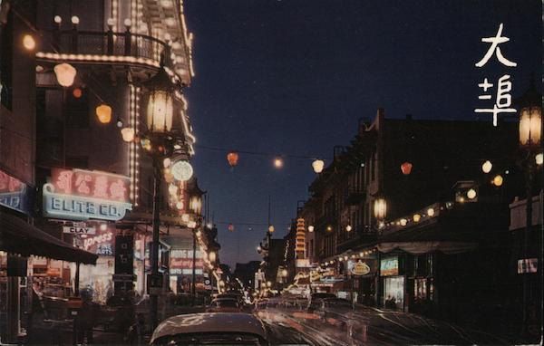 Chinatown at Night San Francisco California