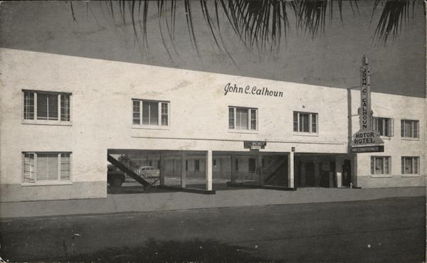 John C. Calhoun Motor Hotel Charleston South Carolina