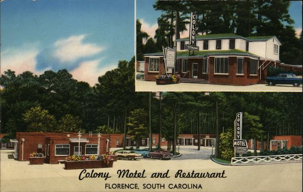 Colony Motel and Restaurant Florence South Carolina