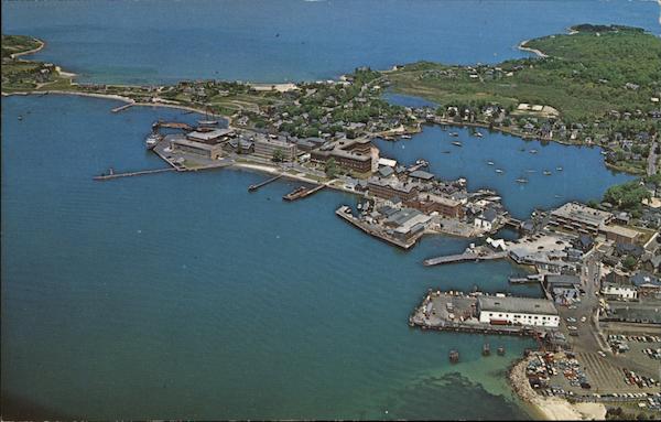 Aerial View of Town Woods Hole Massachusetts