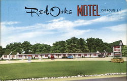 Red Oaks Motel Postcard